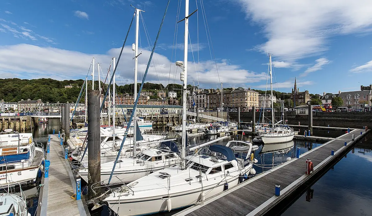 Il porticciolo di Rothesay, sull'Isola di Bute